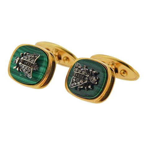 gucci cufflinks gold